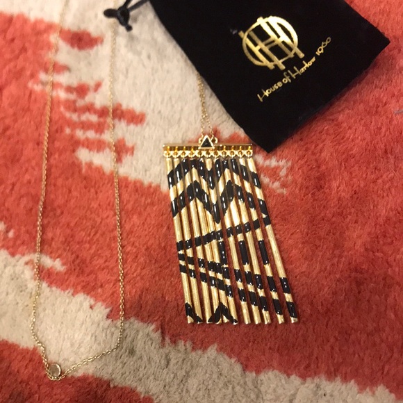 House of Harlow 1960 Jewelry - House of Harold fringe necklace